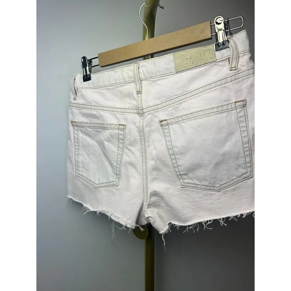 IRO Light Pink Button Fly Denim Shorts NWT Sz. 26